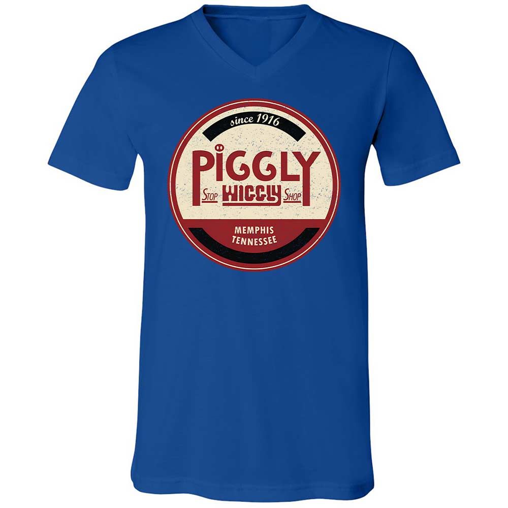 Unisex V-Neck T-Shirt - D22QG6GA - True Royal - 4