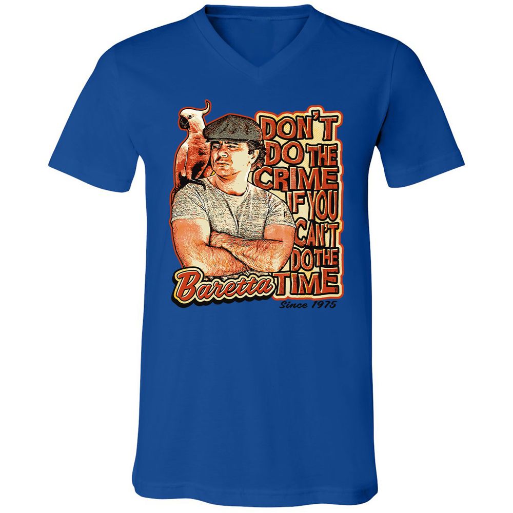 Unisex V-Neck T-Shirt - RZCLDQHH - True Royal - 4