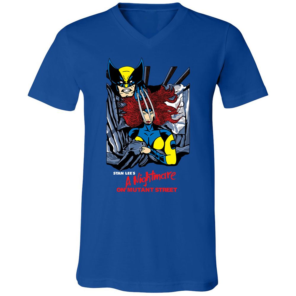 Unisex V-Neck T-Shirt - 52B77CT3 - True Royal - 4