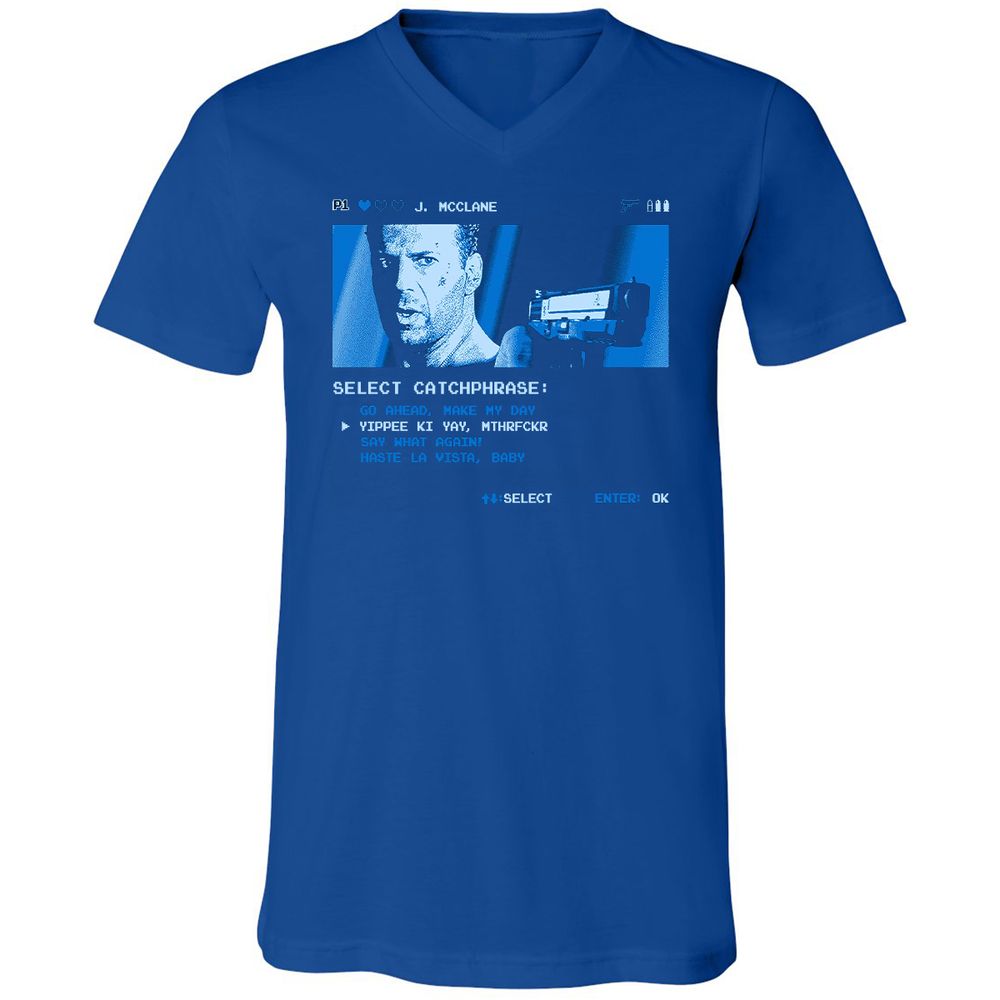 Unisex V-Neck T-Shirt - CVTMSV59 - True Royal - 4