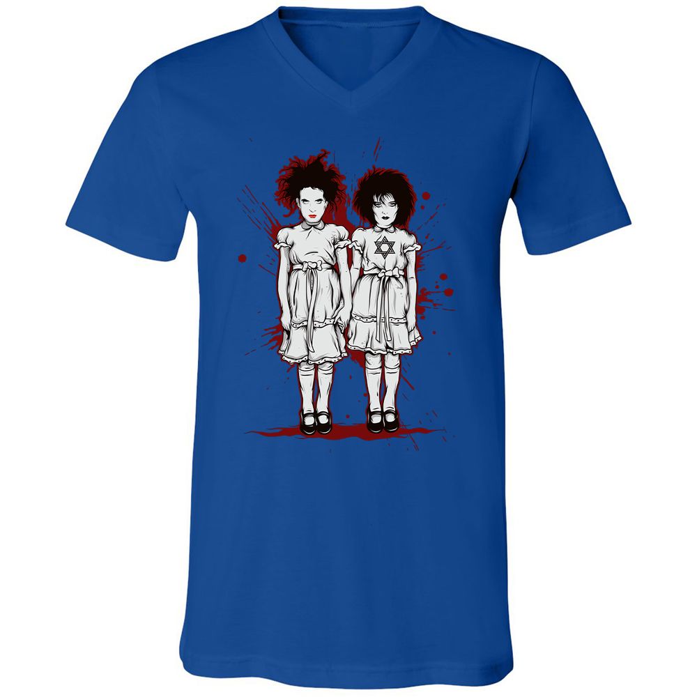 Unisex V-Neck T-Shirt - S1FPTWRP - True Royal - 4