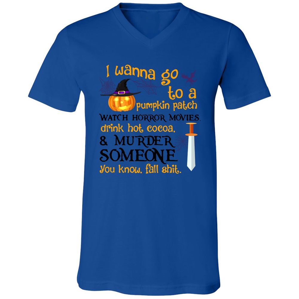 Unisex V-Neck T-Shirt - 64DPAC1T - True Royal - 4