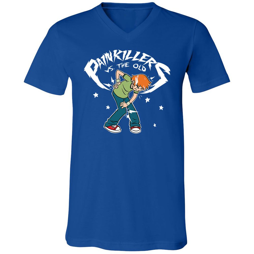 Unisex V-Neck T-Shirt - 7PQJ23S7 - True Royal - 4