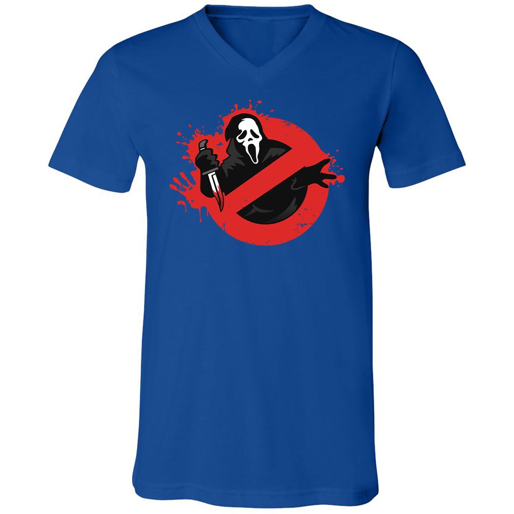 Unisex V-Neck T-Shirt - 1RHA2SAD - True Royal - 4