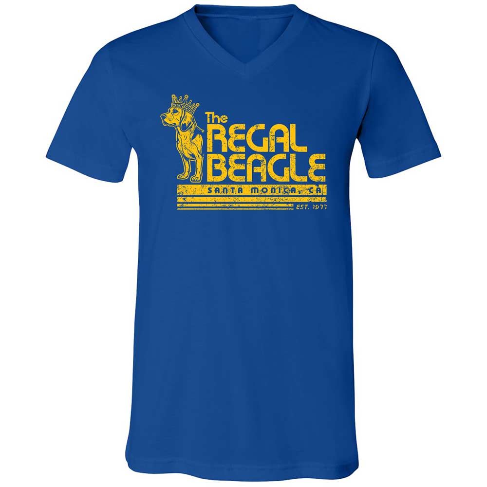 Unisex V-Neck T-Shirt - N3C58UKQ - True Royal - 4