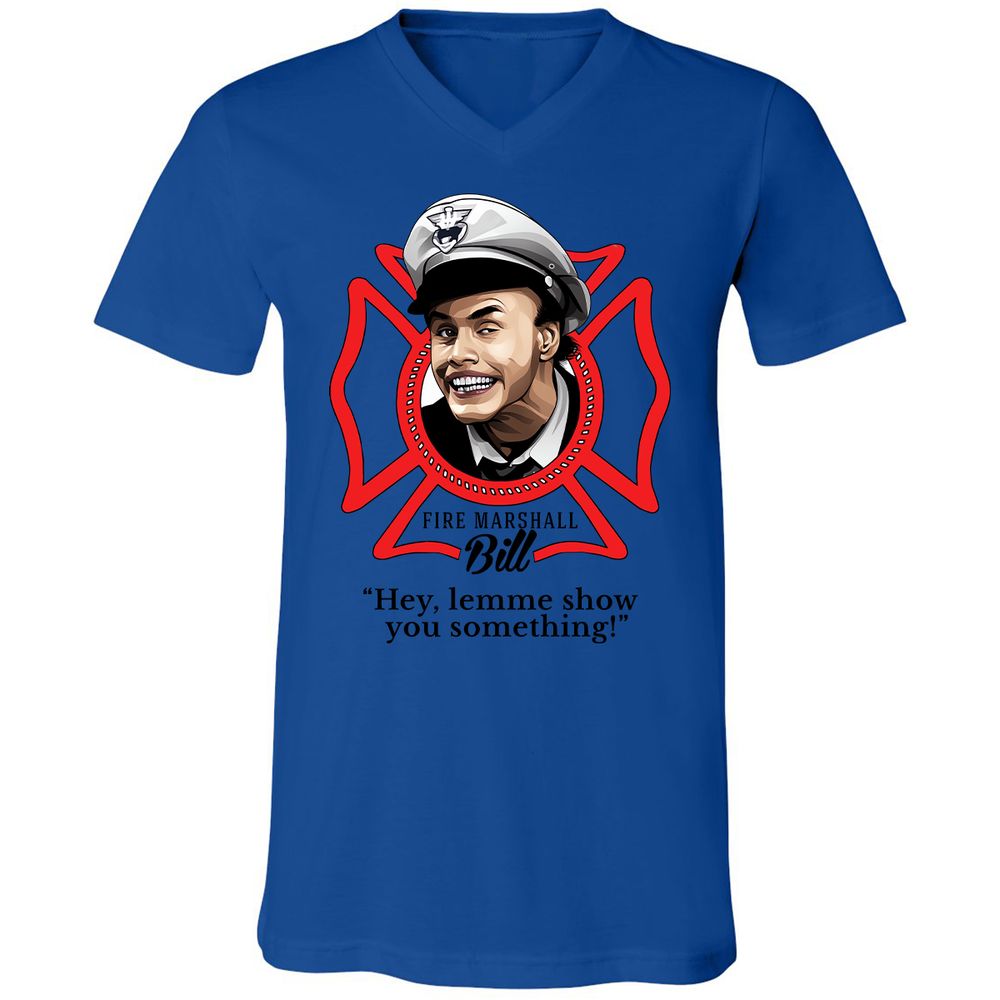 Unisex V-Neck T-Shirt - BE2N96R8 - True Royal - 4