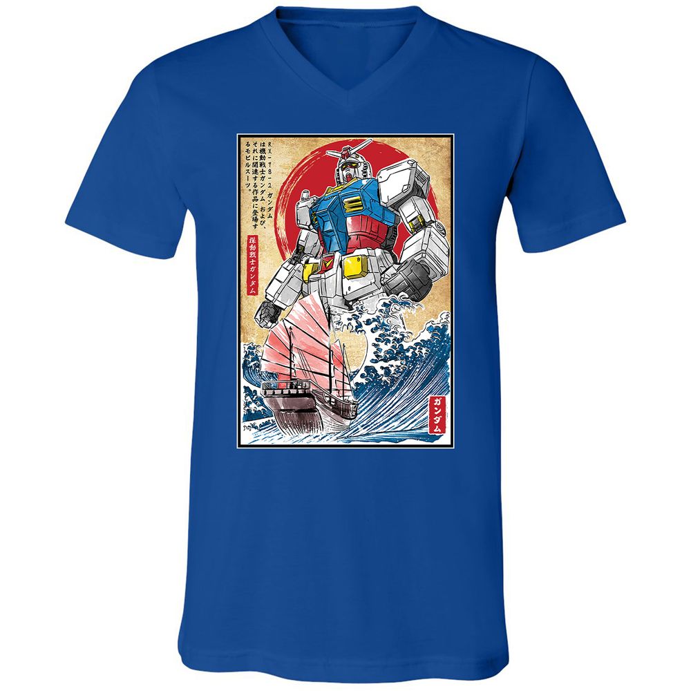 Unisex V-Neck T-Shirt - TCSQ2H63 - True Royal - 4