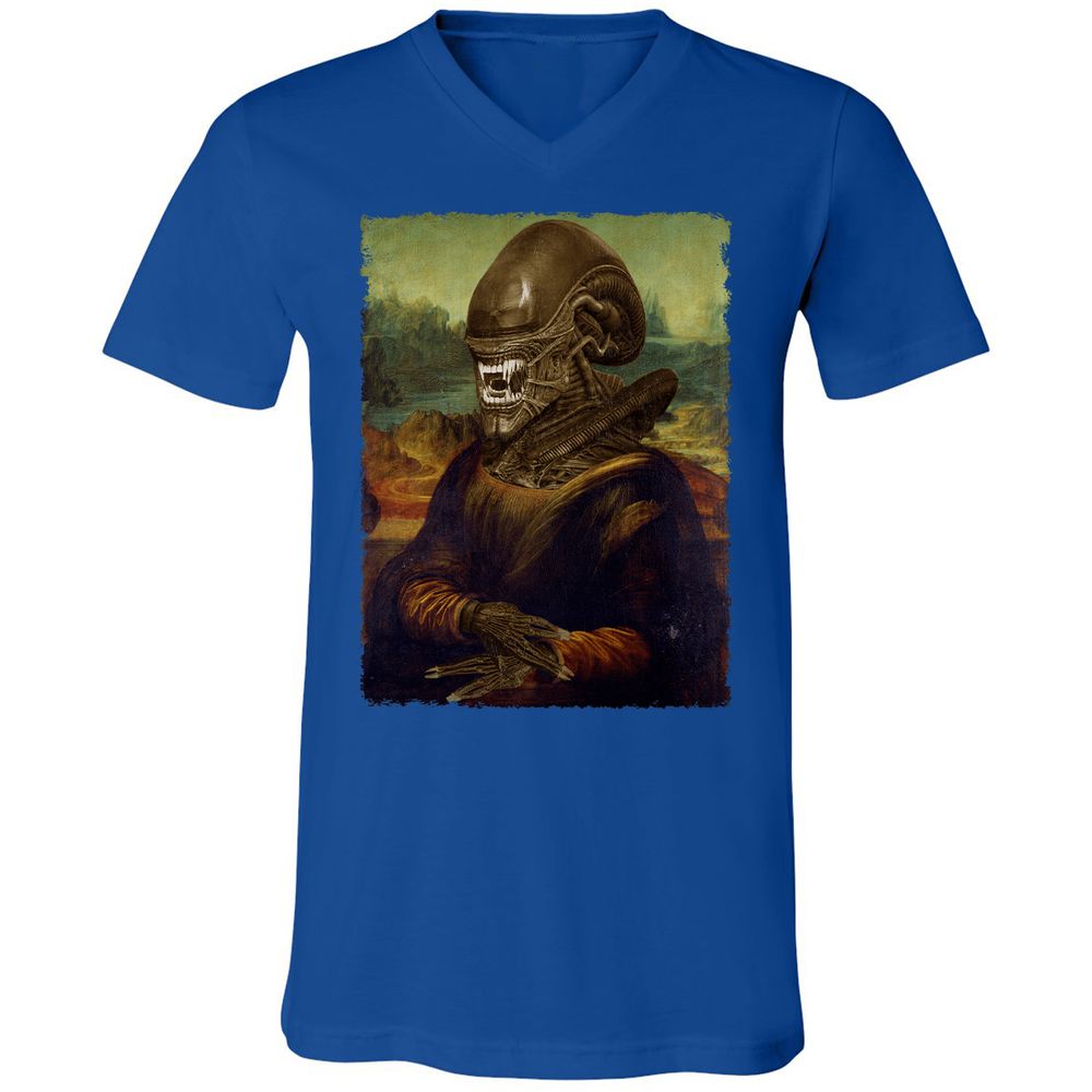 Unisex V-Neck T-Shirt - 1WGK514Y - True Royal - 4
