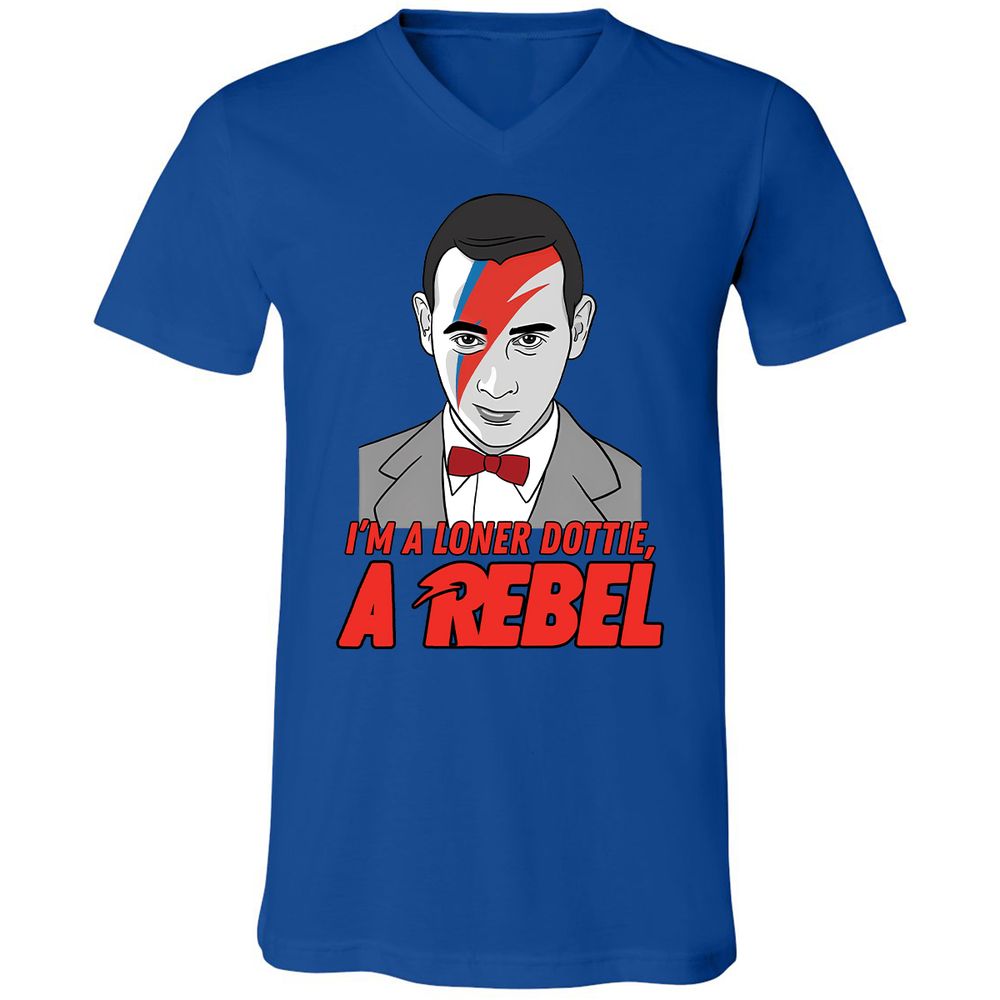 Unisex V-Neck T-Shirt - GLNBK6ES - True Royal - 4