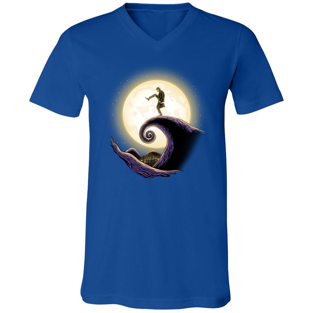 Unisex V-Neck T-Shirt - Y42984P7 - True Royal - 4