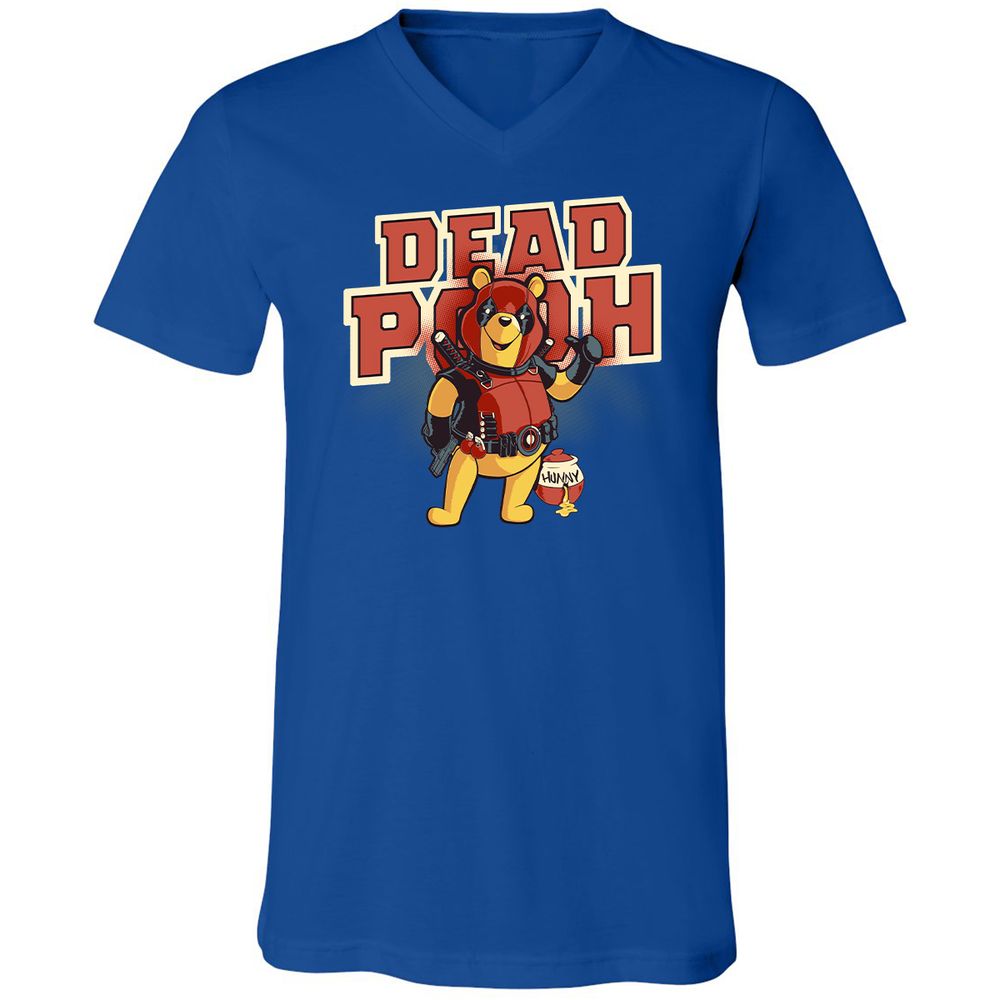 Unisex V-Neck T-Shirt - P6Q373CJ - True Royal - 4