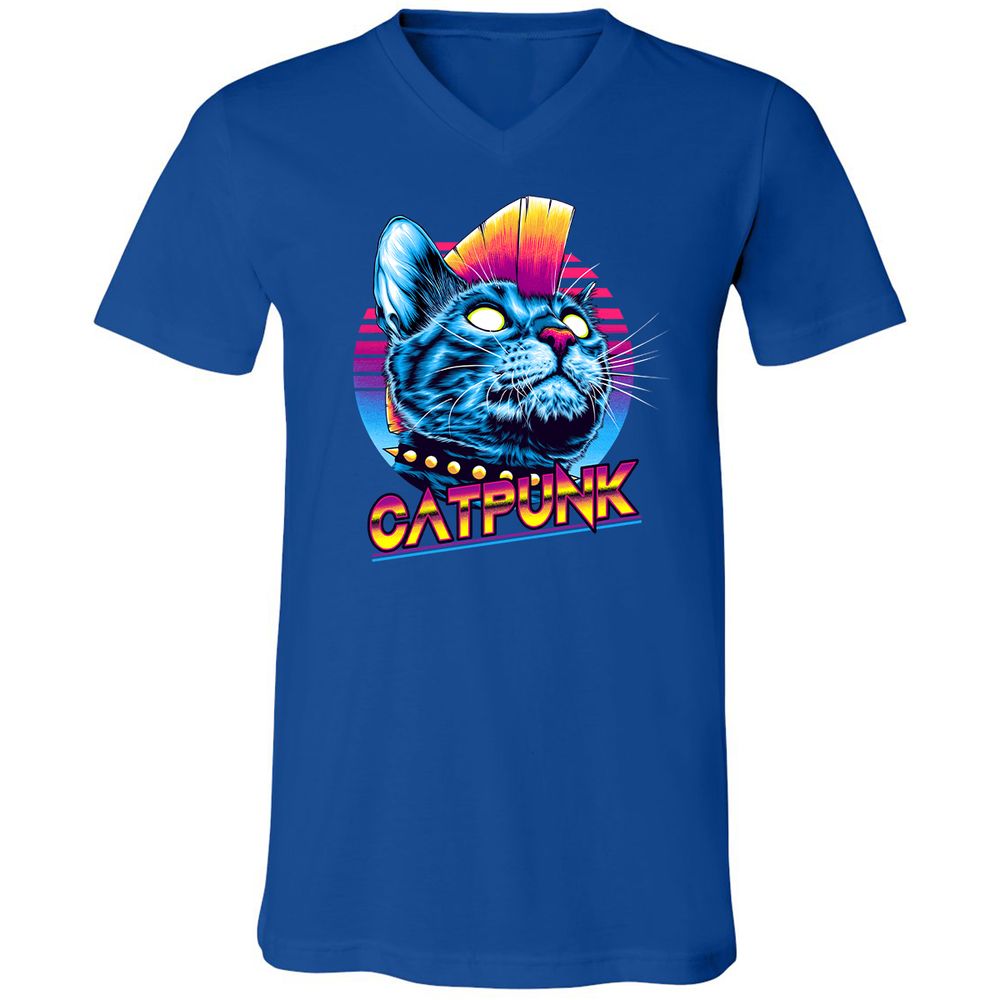 Unisex V-Neck T-Shirt - RL15KK8H - True Royal - 4