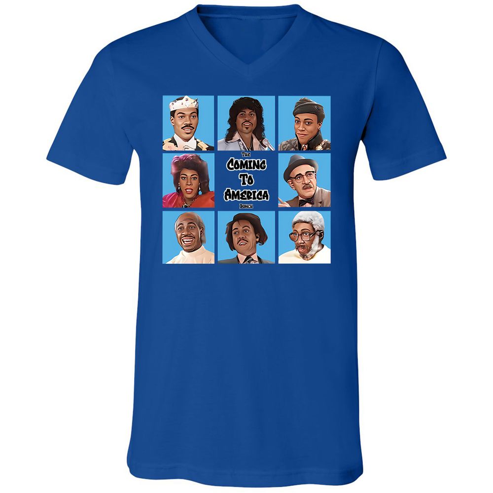 Unisex V-Neck T-Shirt - UFVL5Y5Q - True Royal - 4