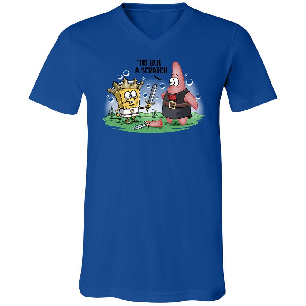 Unisex V-Neck T-Shirt - 3H61MKR8 - True Royal - 4