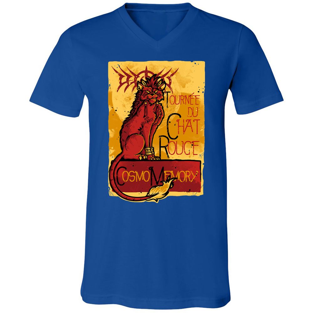 Unisex V-Neck T-Shirt - VKM92Q1S - True Royal - 4