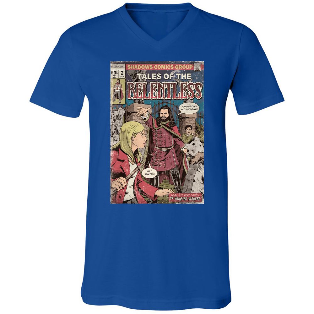 Unisex V-Neck T-Shirt - T86CUAYS - True Royal - 4
