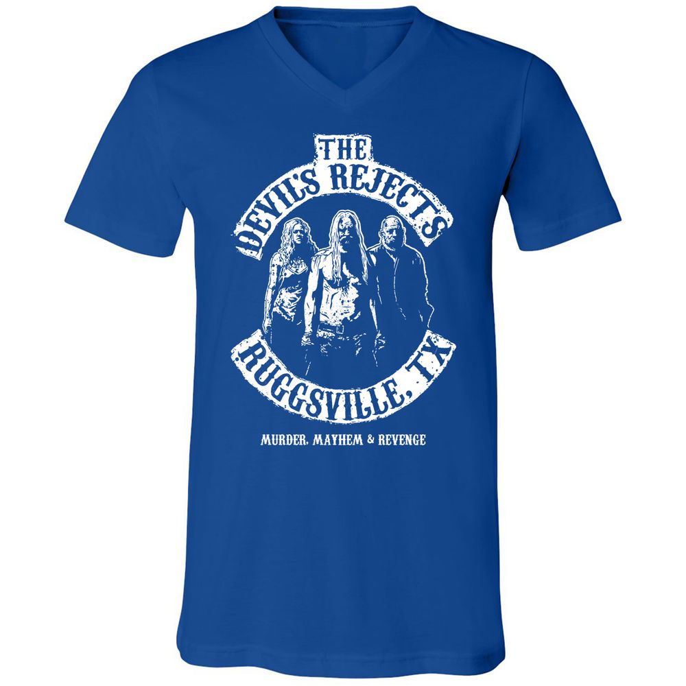 Unisex V-Neck T-Shirt - EX4TWWRT - True Royal - 4