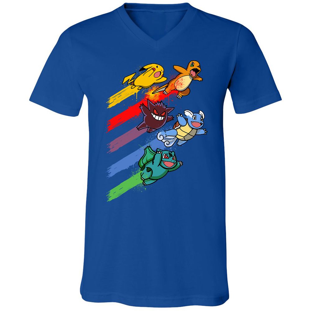 Unisex V-Neck T-Shirt - AX36VT72 - True Royal - 4