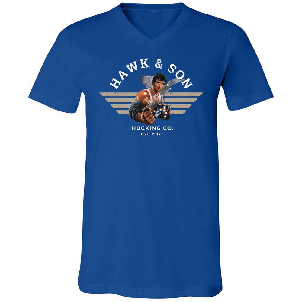 Unisex V-Neck T-Shirt - G827UPAN - True Royal - 4