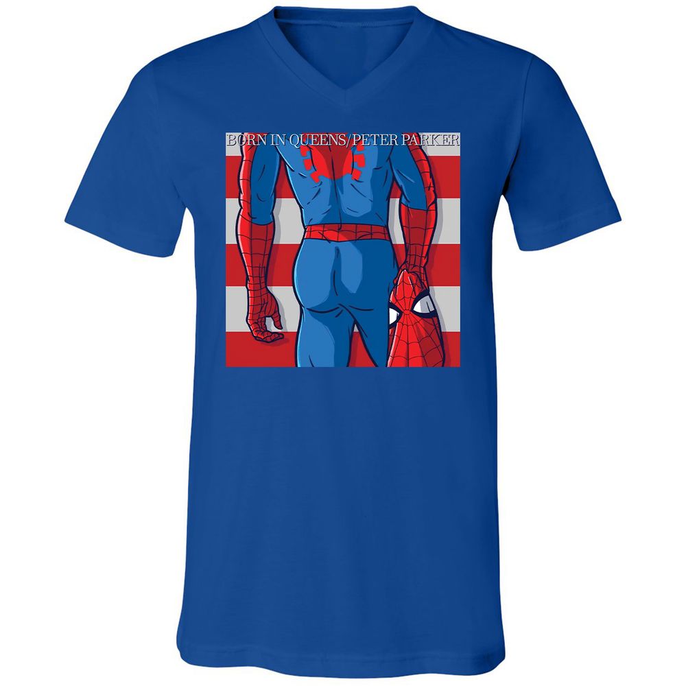 Unisex V-Neck T-Shirt - PR1H39WB - True Royal - 4