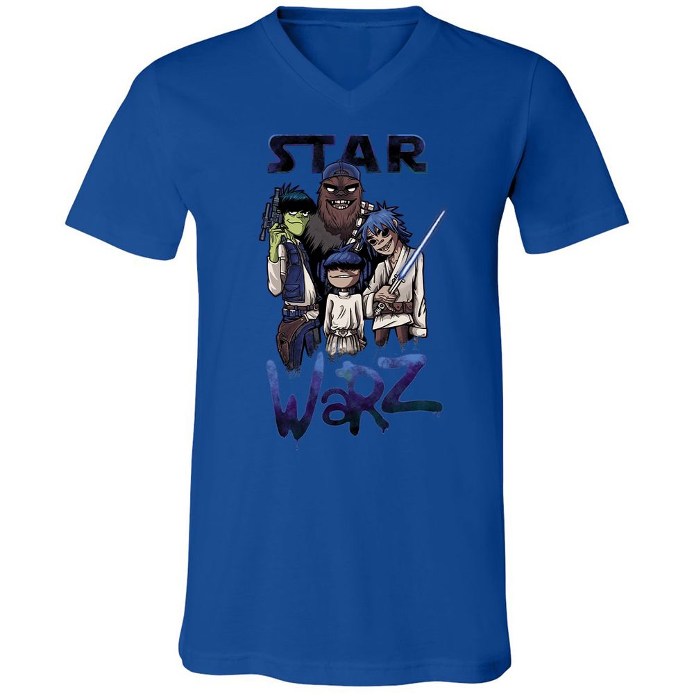 Unisex V-Neck T-Shirt - JU23ZCYD - True Royal - 4