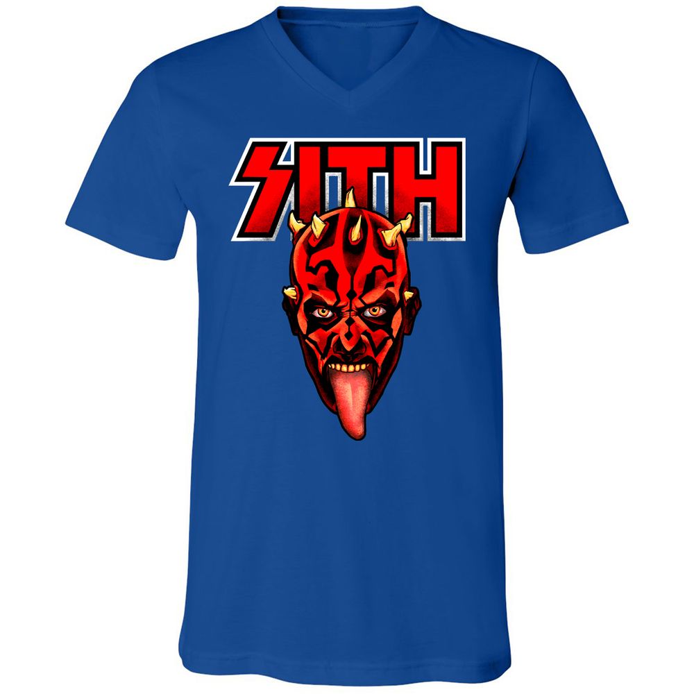 Unisex V-Neck T-Shirt - E74AQC14 - True Royal - 4