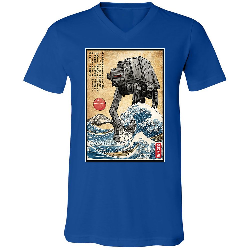 Unisex V-Neck T-Shirt - 1WDUXCHA - True Royal - 4