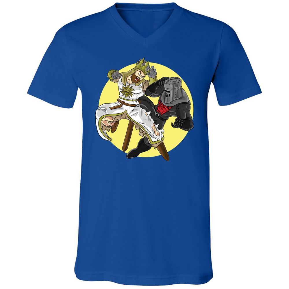 Unisex V-Neck T-Shirt - K7SDAG3S - True Royal - 4