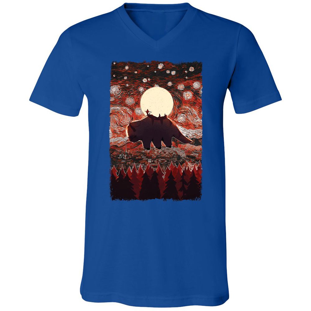Unisex V-Neck T-Shirt - TG73CHSD - True Royal - 4