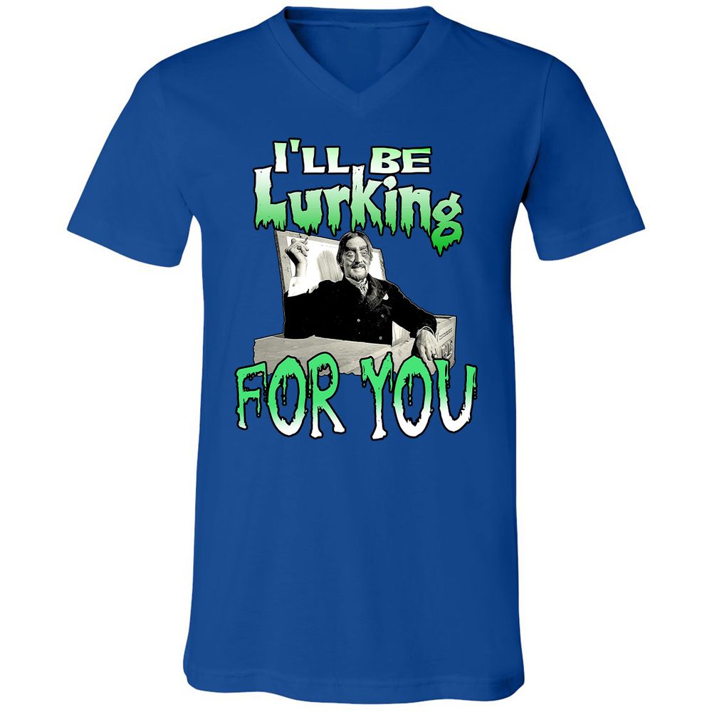 Unisex V-Neck T-Shirt - HTW4R57V - True Royal - 4