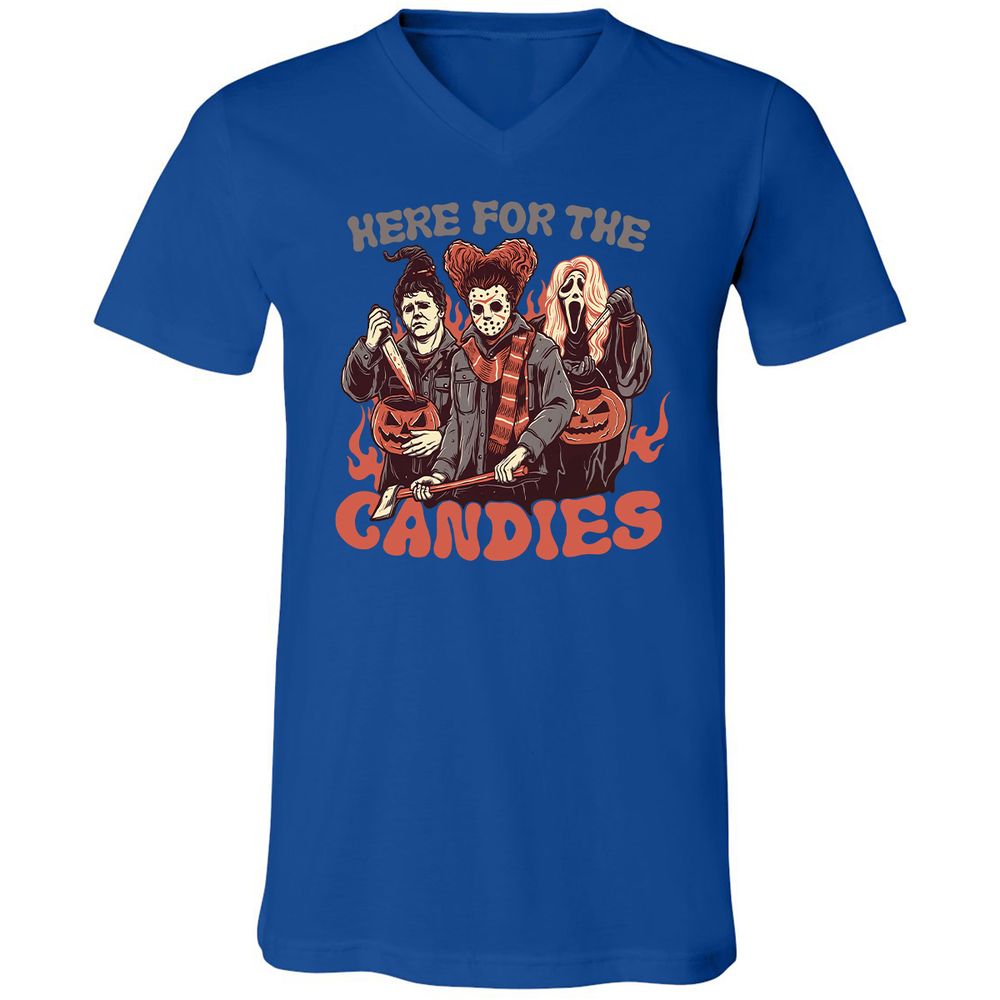 Unisex V-Neck T-Shirt - ARTAU4LW - True Royal - 4