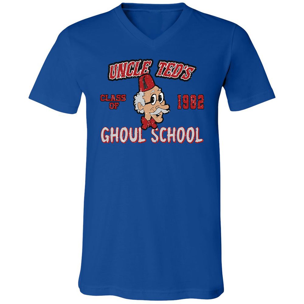 Unisex V-Neck T-Shirt - UN5WGY39 - True Royal - 4