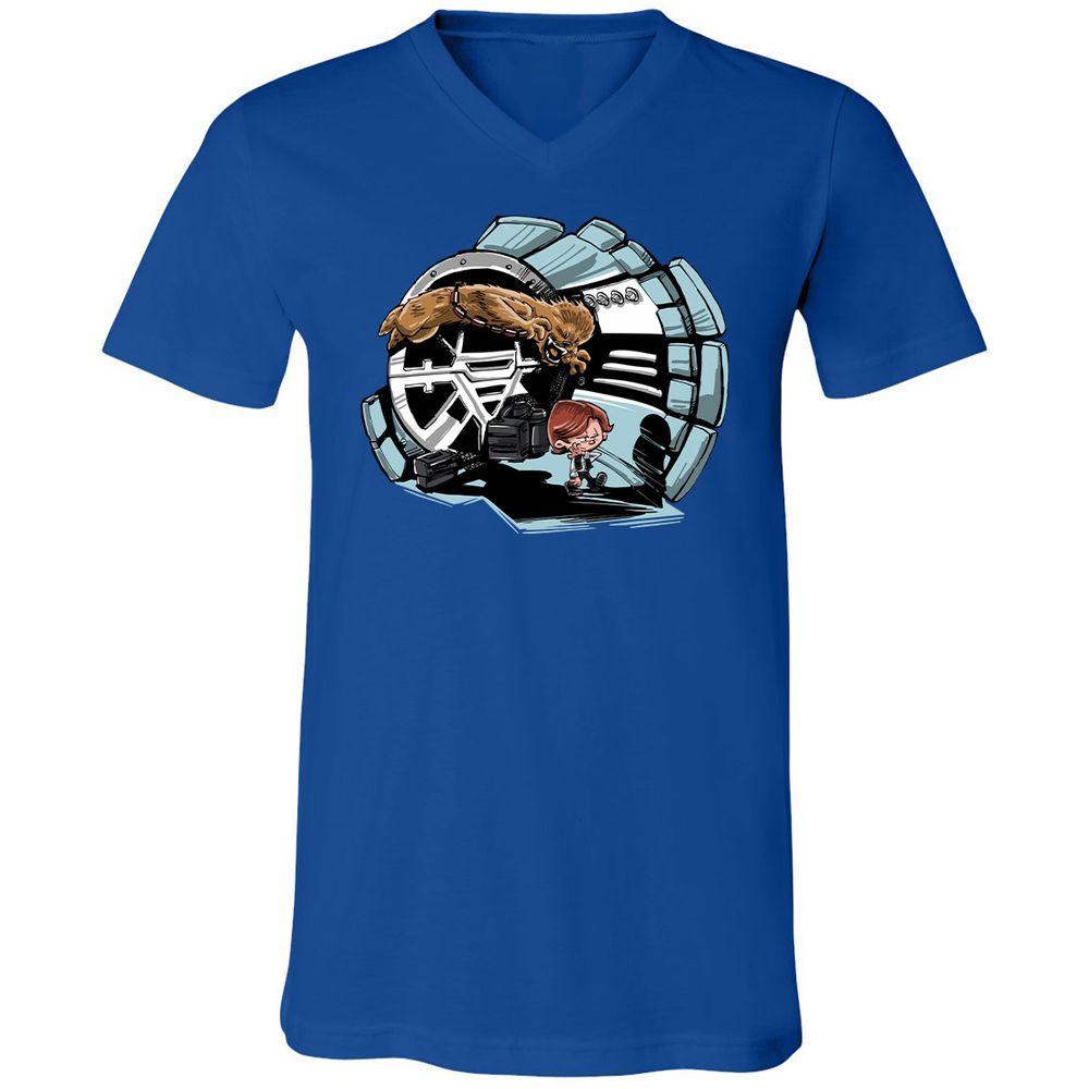 Unisex V-Neck T-Shirt - LMX1D951 - True Royal - 4