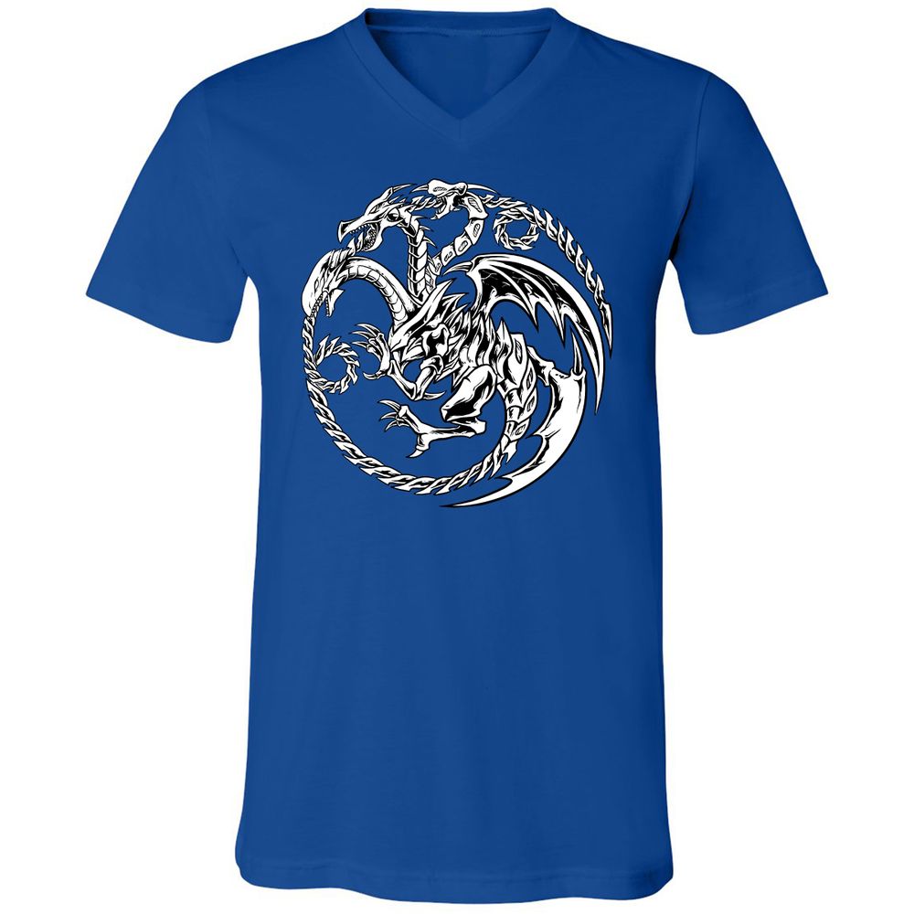 Unisex V-Neck T-Shirt - M55WX51L - True Royal - 4