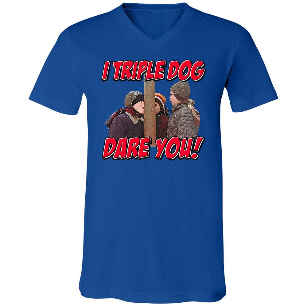 Unisex V-Neck T-Shirt - 644UWZCS - True Royal - 4