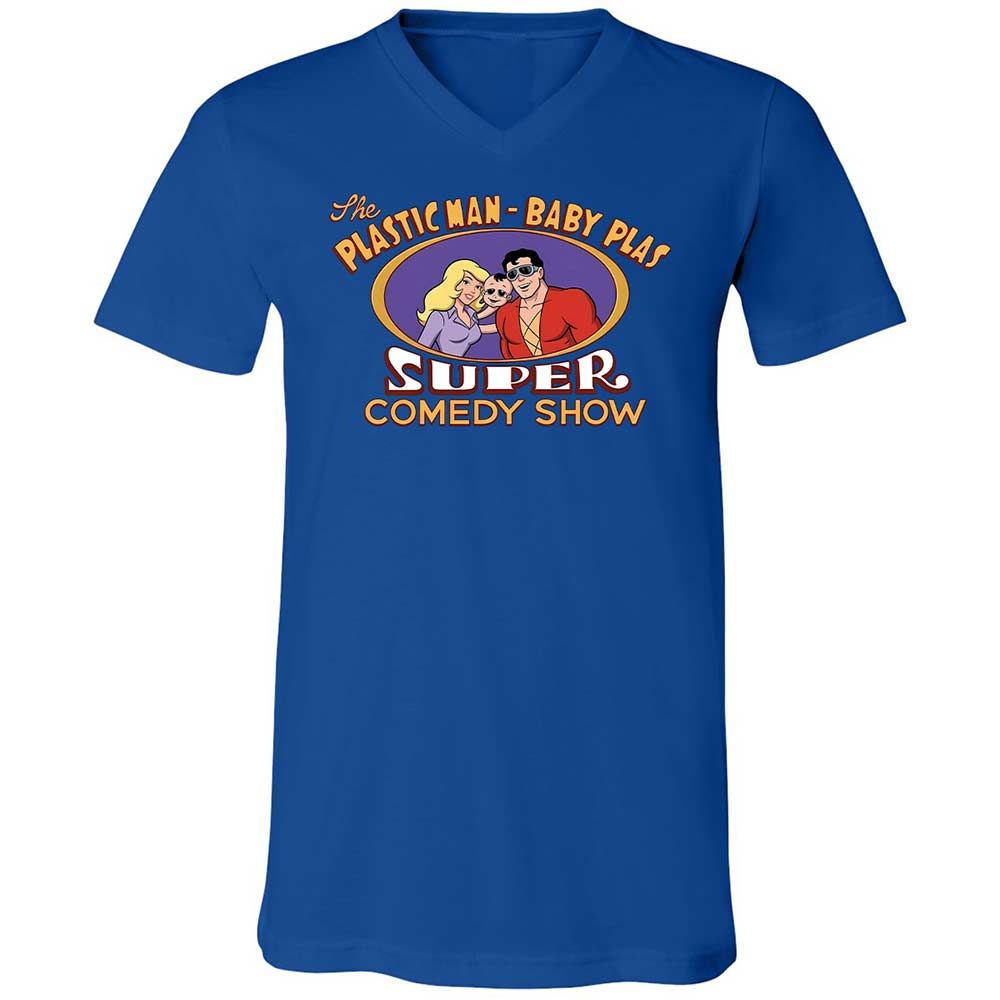 Unisex V-Neck T-Shirt - RZEMQHBU - True Royal - 4