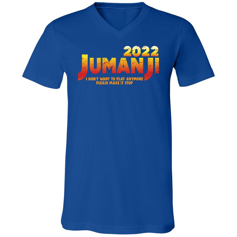 Unisex V-Neck T-Shirt - K5E58FZB - True Royal - 4
