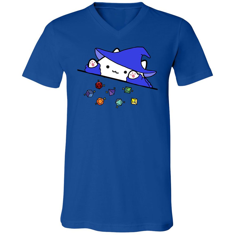 Unisex V-Neck T-Shirt - ZUYVRRDU - True Royal - 4