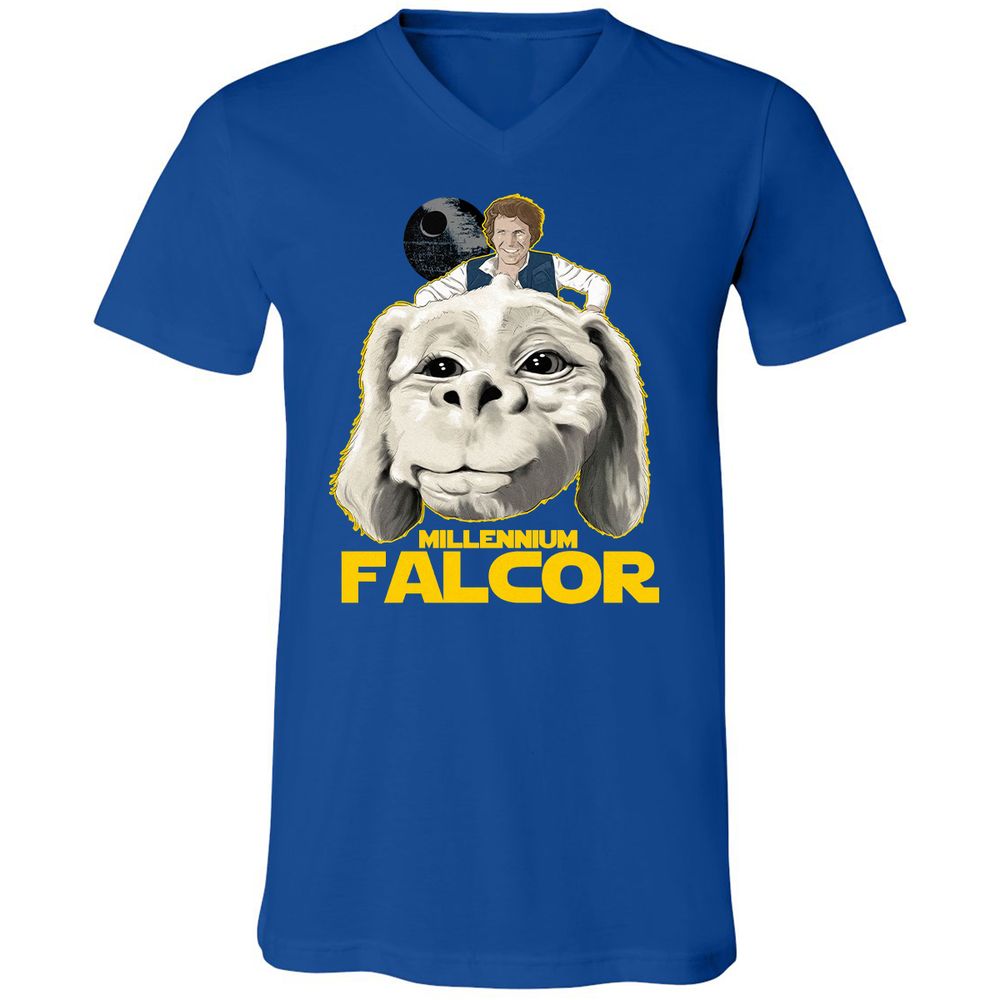 Unisex V-Neck T-Shirt - JA3L4G44 - True Royal - 4