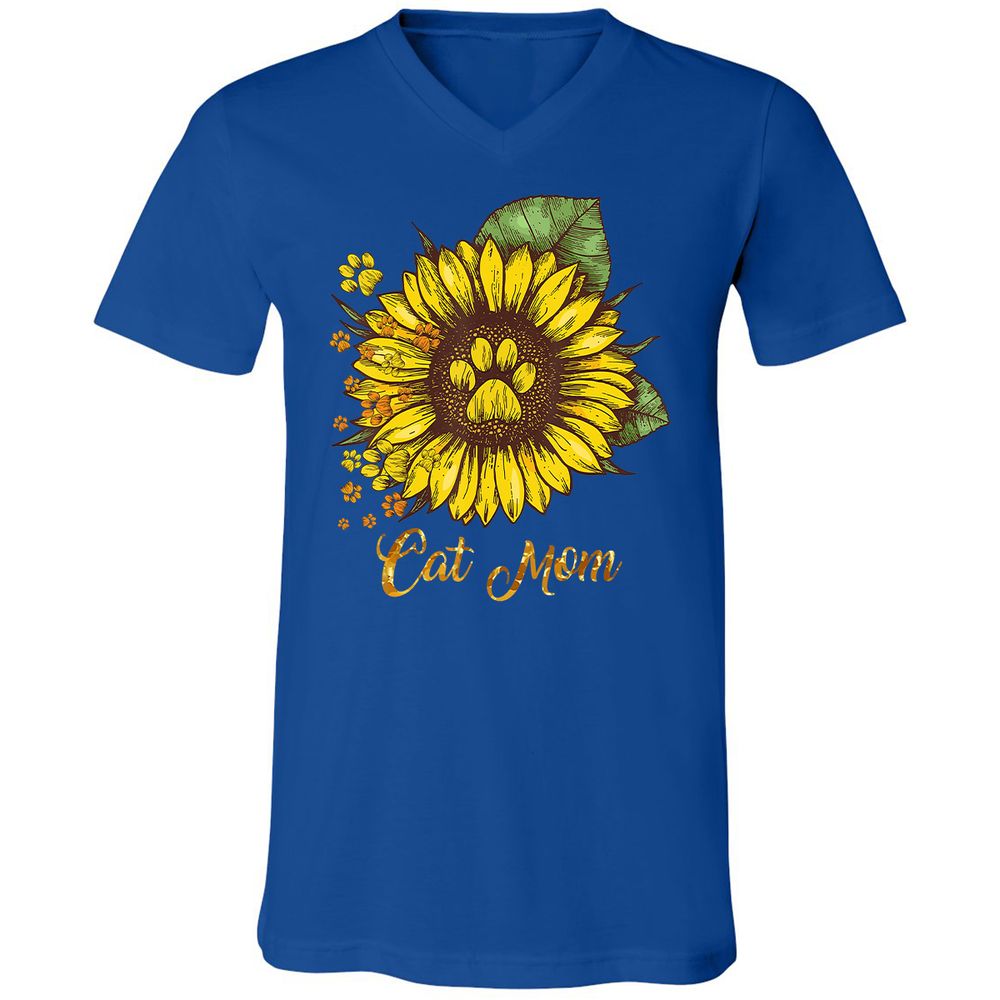 Unisex V-Neck T-Shirt - UUFEKDES - True Royal - 4