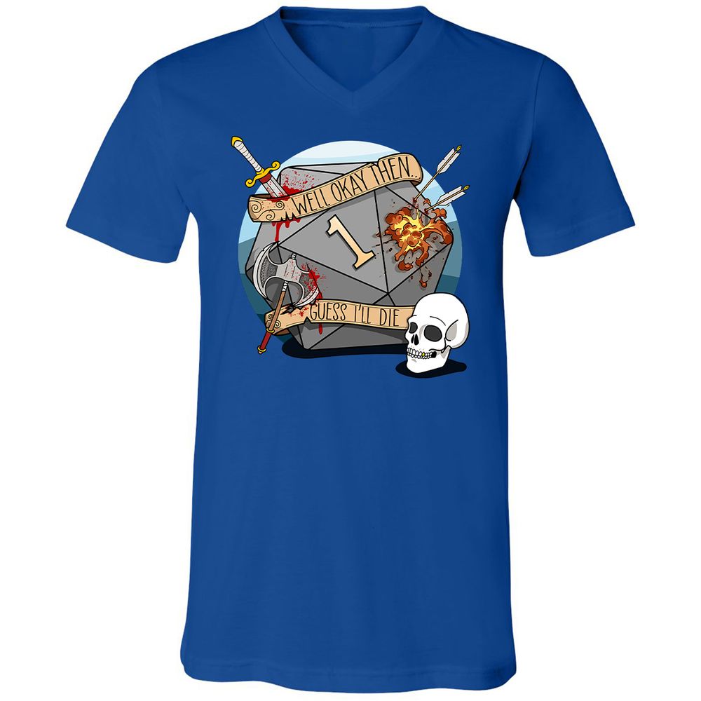 Unisex V-Neck T-Shirt - 2966ZWNB - True Royal - 4