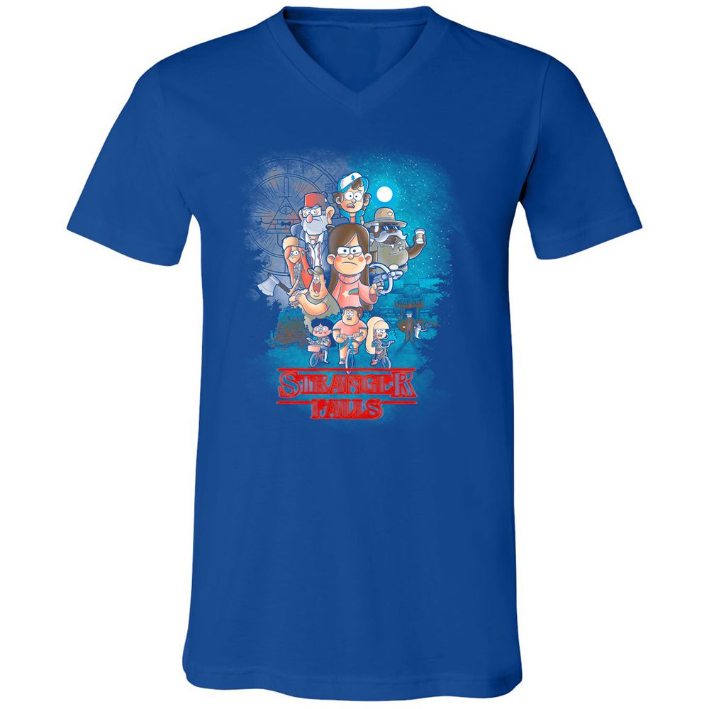 Unisex V-Neck T-Shirt - JCPJSFLS - True Royal - 4