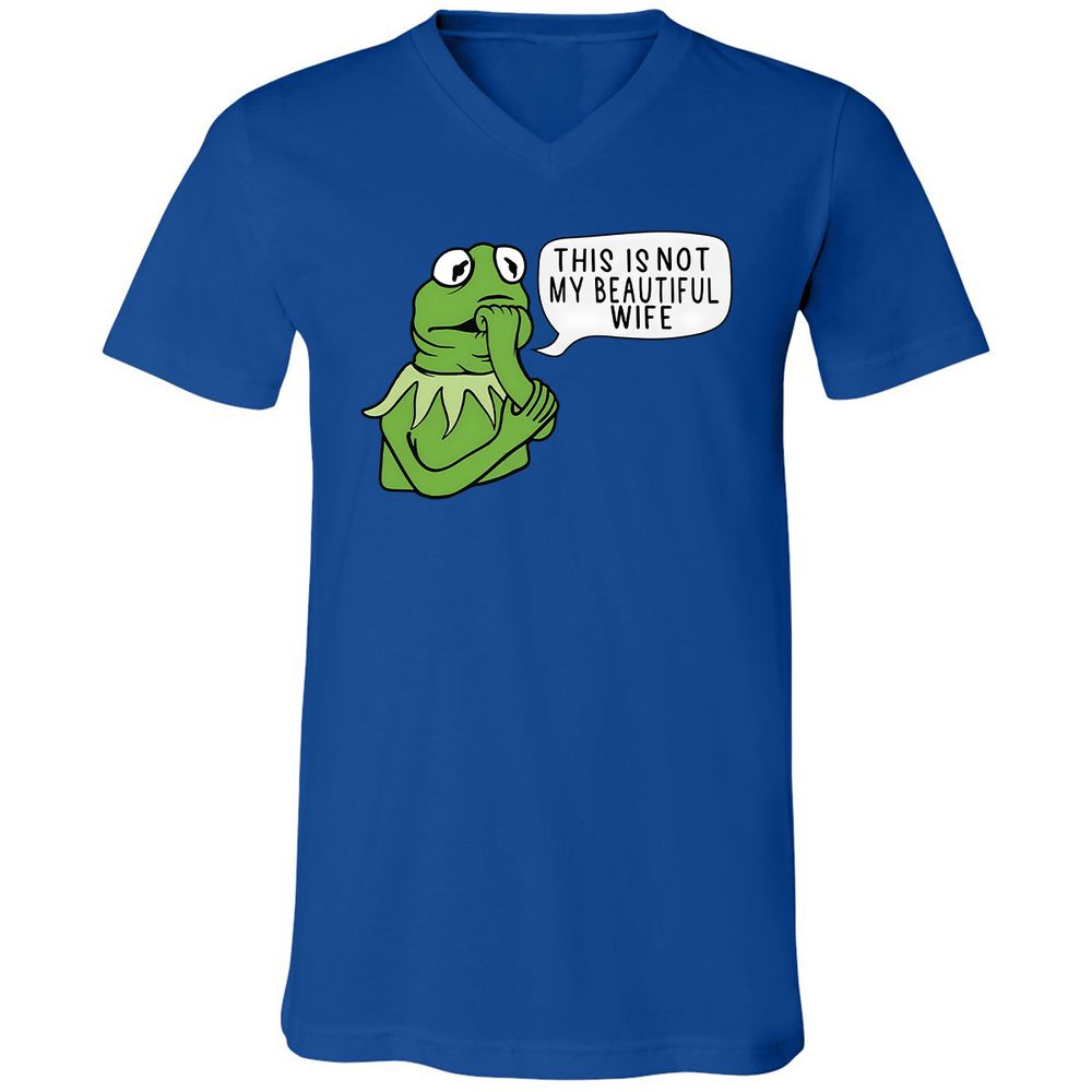 Unisex V-Neck T-Shirt - PUW2FEUU - True Royal - 4