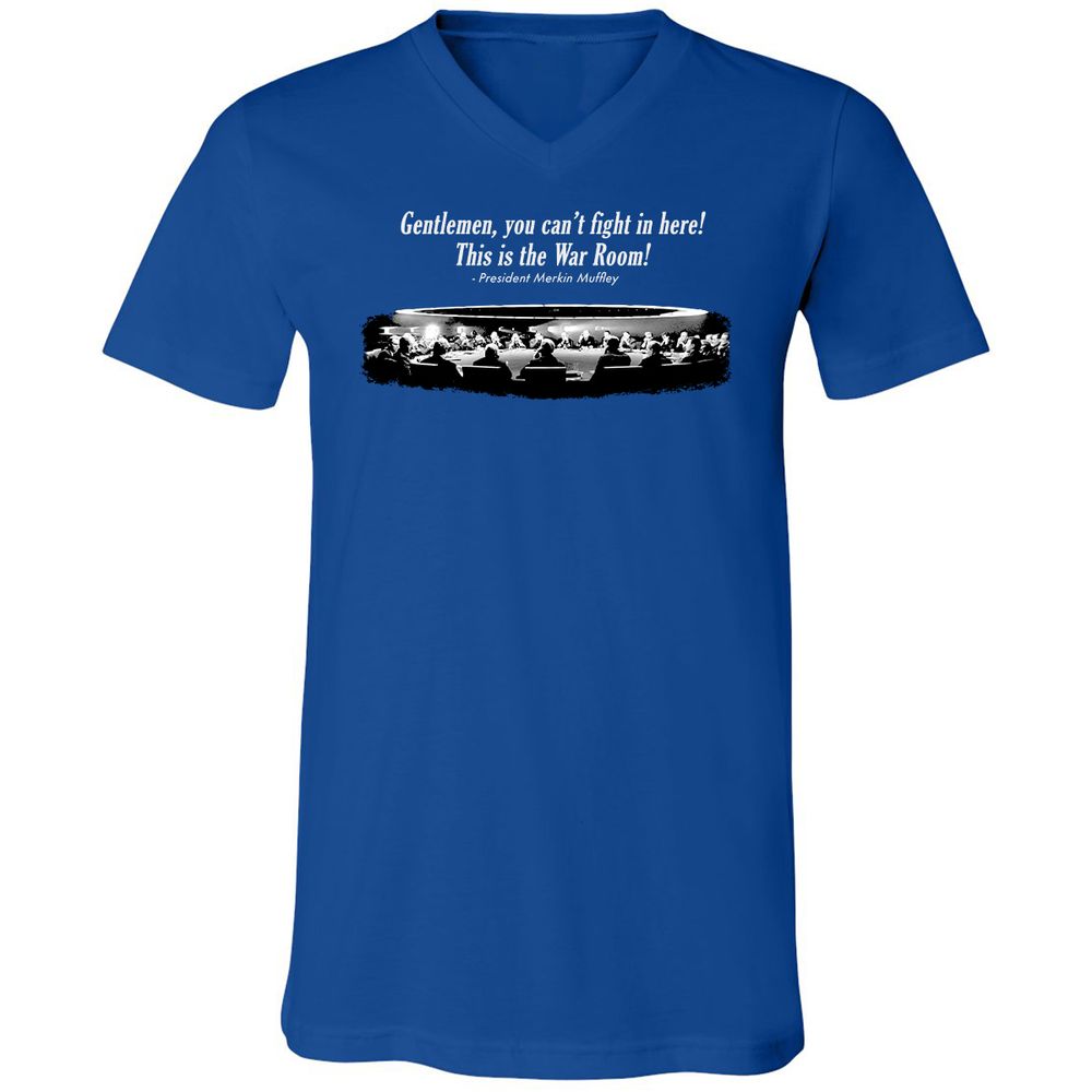 Unisex V-Neck T-Shirt - Y44U5G3Q - True Royal - 4