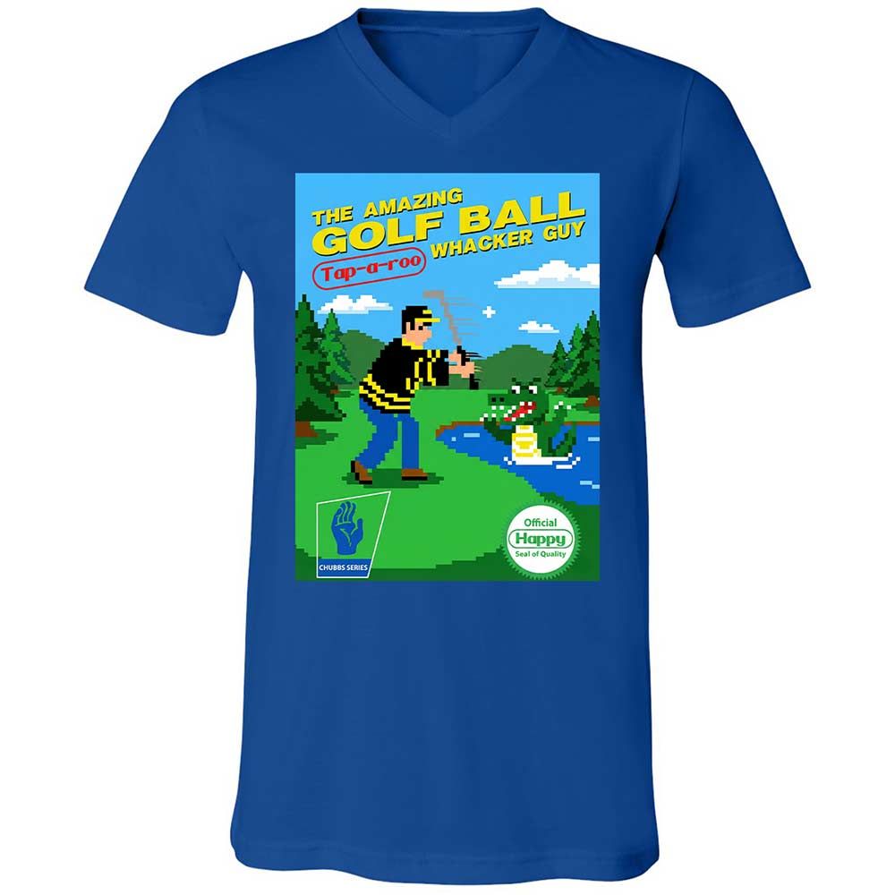 Unisex V-Neck T-Shirt - 3BJ439Y4 - True Royal - 4
