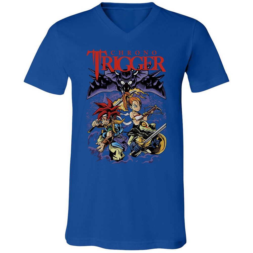 Unisex V-Neck T-Shirt - 33VALD8P - True Royal - 4