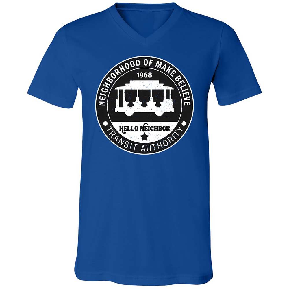 Unisex V-Neck T-Shirt - 91RW9GCB - True Royal - 4