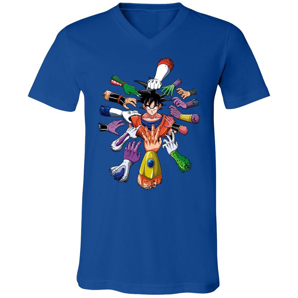 Unisex V-Neck T-Shirt - GXR2UECA - True Royal - 4