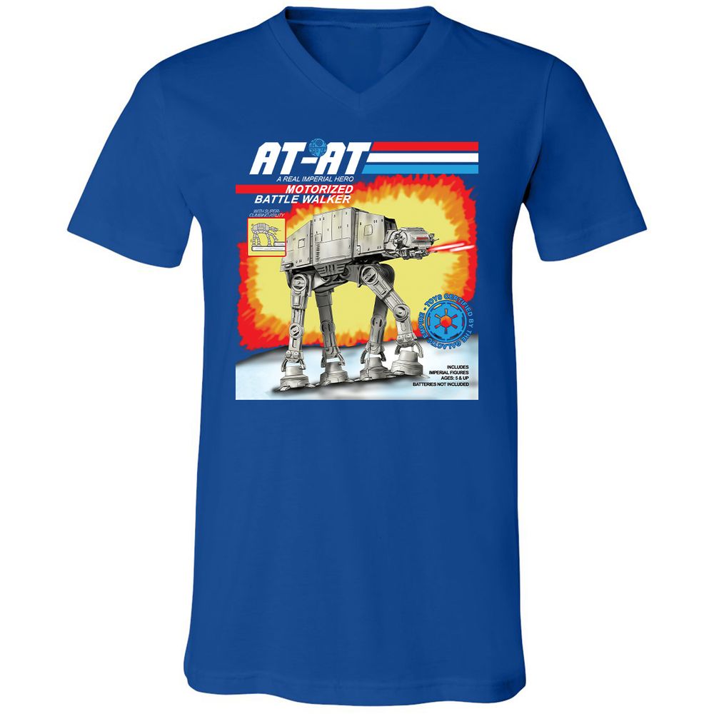 Unisex V-Neck T-Shirt - 3ULWW99E - True Royal - 4