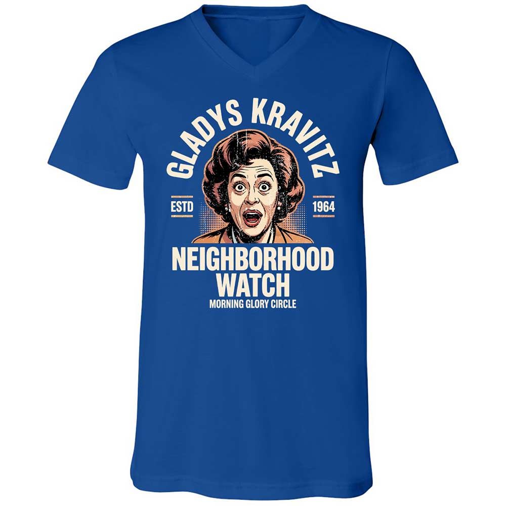 Unisex V-Neck T-Shirt - WSX2H4JX - True Royal - 4